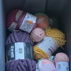 Variety bucket of Yarn